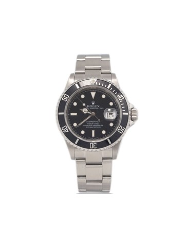 Rolex - pre-owned Submariner 40mm - men - stainless steel - One Size - Black