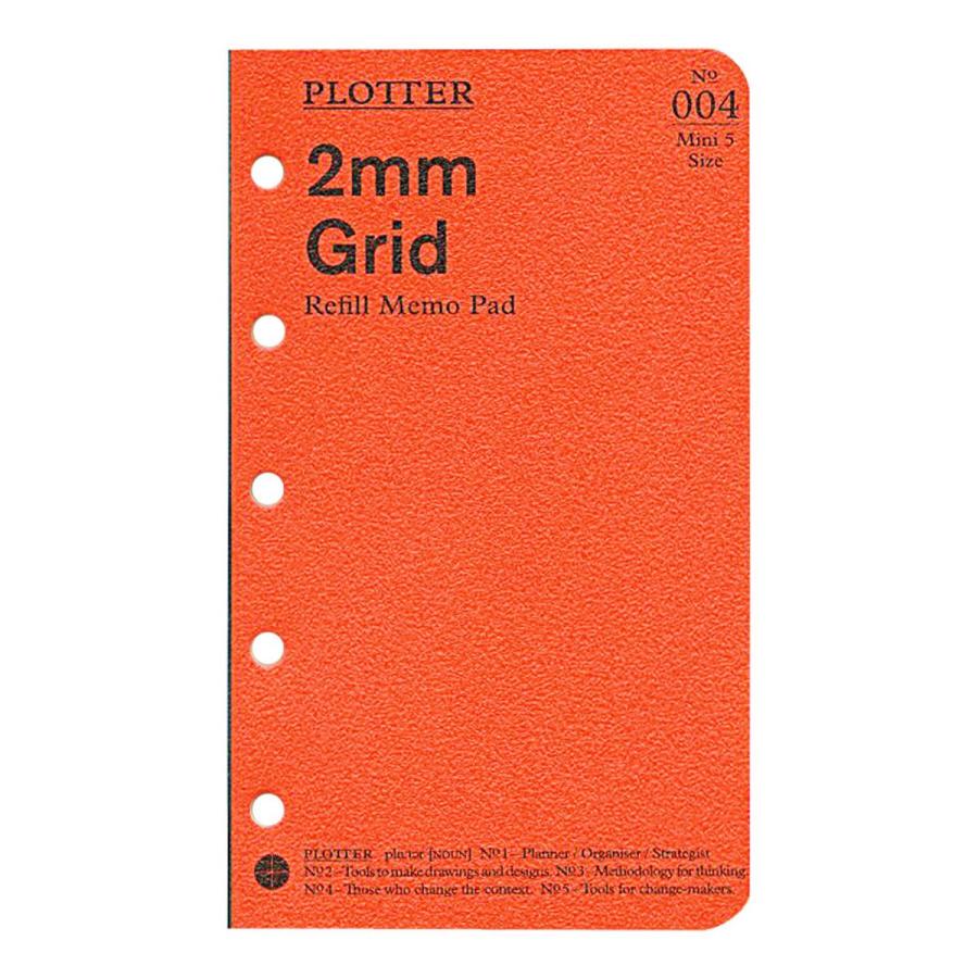 ＰＬＯＴＴＥＲ ノックス PLT0004 M5 リフィル メモパッド2mm方眼80枚