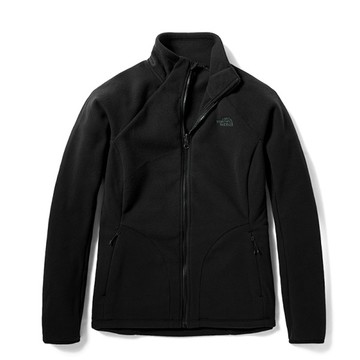 【美國 The North Face】女 TKA 200 輕柔厚刷毛抓絨保暖外套/4U5I-JK3 黑 V