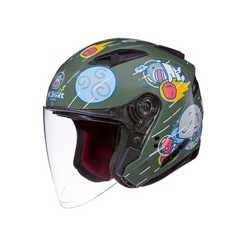 【SOL Helmets】SO-7E開放式安全帽 (鯊魚先生_迷霧綠) ｜ SOL安全帽官方商城｜雙D扣／排齒釦