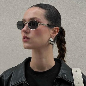 P家墨鏡女小紅書歐美ins同款復古窄框金屬抗紫外男太陽眼鏡spr65z
