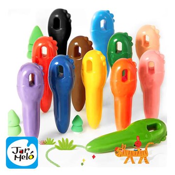 【JarMelo 原創美玩】我不是鑰匙-創意滿滿12色蠟筆 JA94686 兒童美術