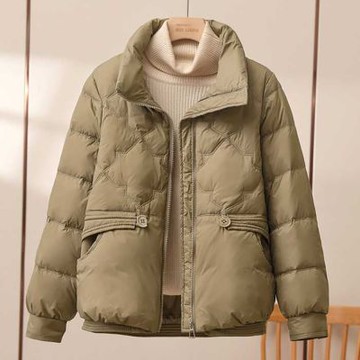 【LANNI 藍尼】現+預 輕薄短版保暖外套(女外套/短版外套/鋪棉外套/百搭)