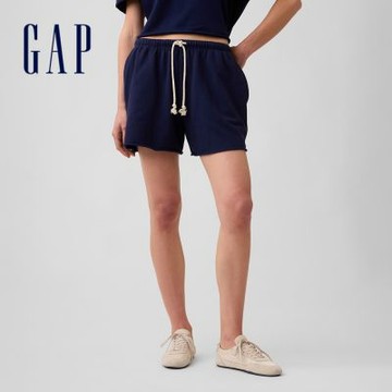 【GAP】5吋VintageSoft毛圈布運動短褲-海軍藍(900412)