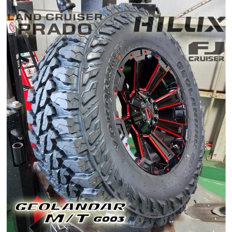 ジープ プラド ハイラックス ヨコハマジオランダーMT 285/70r17-