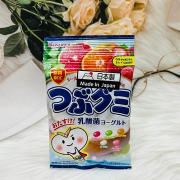 潼漾小舖 期間限定日本 kasugai 春日井 優格風味水果軟糖 75g 優格雷根糖 乳酸菌軟