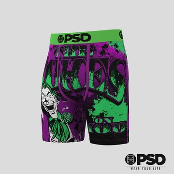 【PSD Underwear 官方旗艦店】DC- 平口四角褲-小丑嘻嘻-紫色