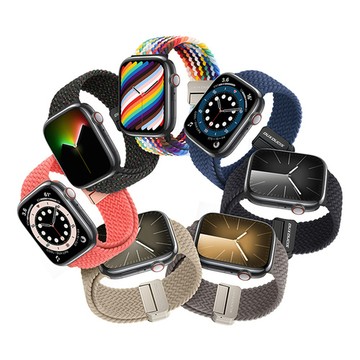 DUX DUCIS｜Apple Watch (42/44/45/49mm) 磁吸扣編織錶帶