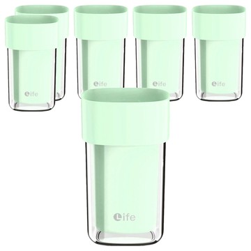 Life 戶外旅行露營收納牙刷杯 PP+PS材質  100g  6個