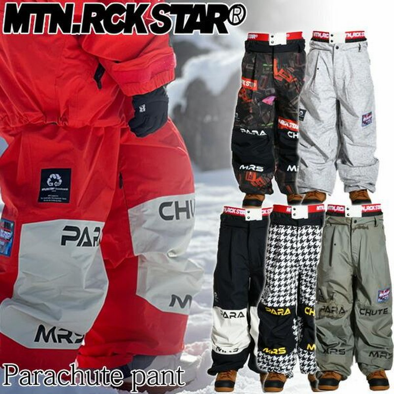 24-25 MOUNTAIN ROCK STAR/マウンテンロックスター PARACHUTE pant メンズ レディース 防水パンツ MRS  スノーボードウェア スノーウェアー 2025 | LINEブランドカタログ