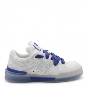 Dolce & Gabbana - White And Blue Leather Sneakers 44