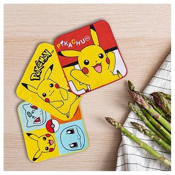 ONEDER 旺達棉品~寶可夢小方巾(3入)