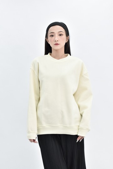 (L)  黃色圓領長袖上衣