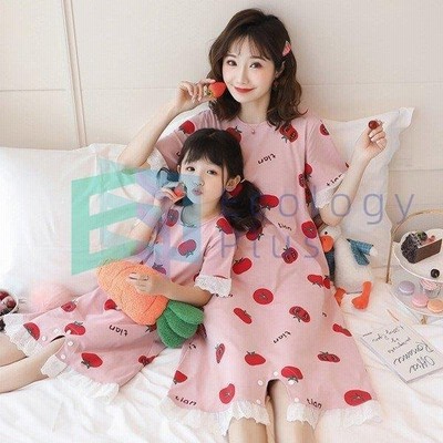 キッズ パジャマ 女の子 半袖 ルームウェア ネグリジェ 親子 かぶり 春夏 夏 子供 かわいい おしゃれ 涼しい ワンピース 可愛い 子とも服 通販 Lineポイント最大get Lineショッピング