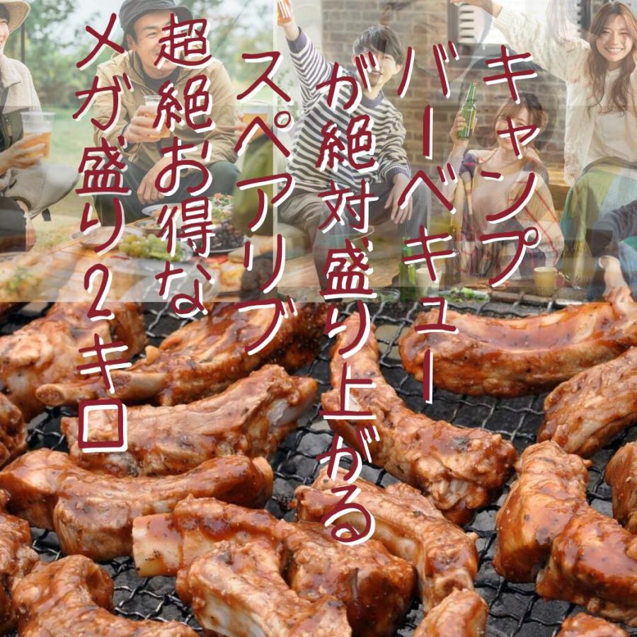 豚 スペアリブ メガ盛り (約2.0kg) ギフト BBQ用 簡易包装 BBQ用 バーベキュー 豚肉