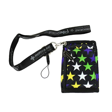 BODYSAC-星星三折短夾(附背帶) b6613