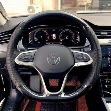23款大眾朗逸PLUS速騰寶來20邁騰高爾夫探影專用手縫真皮方向盤套