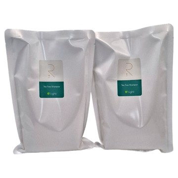 O'right 歐萊德 洗髮精補充包 茶樹  美國國家USDA Biobased天然永續認證  600mL/包 共2包  2包