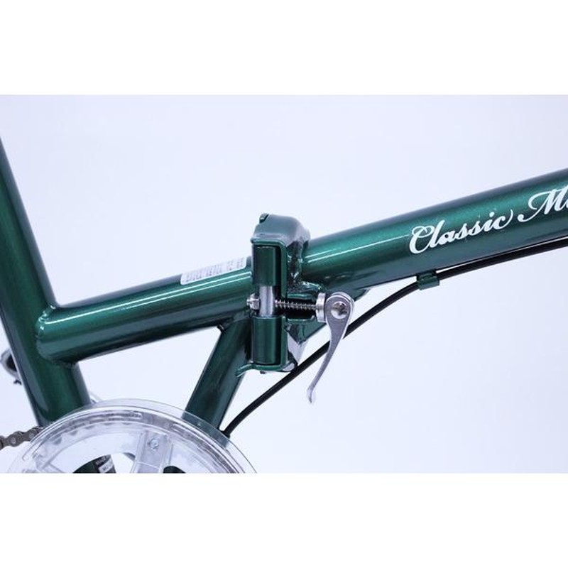 折りたたみ自転車 Classic Mimugo FDB16G/16インチ/グリーン/緑/泥除け 