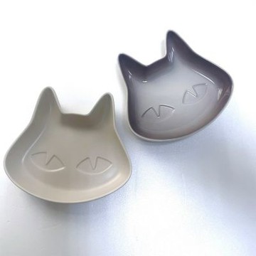 Le Creuset 萬聖節系列 黑貓造型盤 點心盤 盛菜盤 造型盤  杏仁奶茶/肉豆蔻  2入