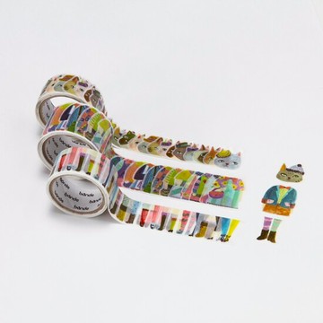 【BANDE】 和紙膠帶貼紙 - 貓咪派對3入組 ( BDA214 )【APP滿額下單10%點數(單一帳號最高5000點)】1/31止