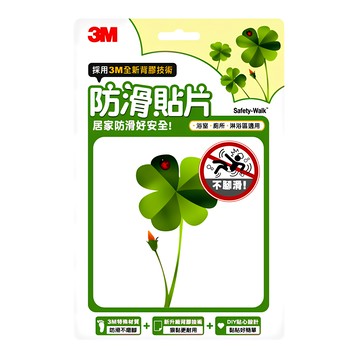 3M 防滑貼片 6片  13 x 13cm  植物 綠色  1包