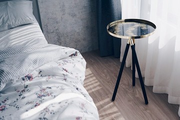 33Creations 鑽瓷樹脂 | 金屬邊桌 | 黑金