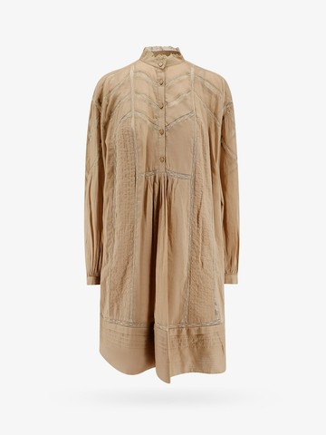 Biologic cotton dress with embroideries - MARANT ETOILE - gender_Woman
