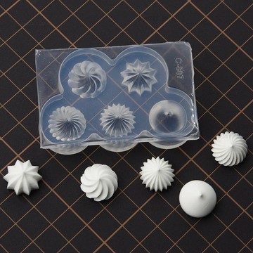 微縮食玩蛋糕立體忌廉花粒模具迷你diy矽膠模具矽膠手工粘土軟陶 翻糖模具 黏土工具
