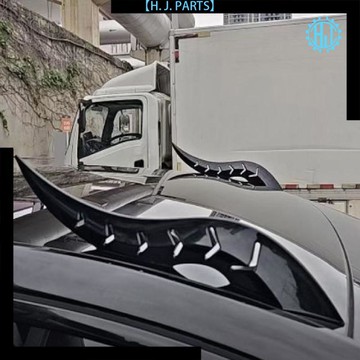 【臺灣出貨】霸氣龍角車頂裝飾品弧光速型繞流鰭行轎車通用創意汽車改裝配件