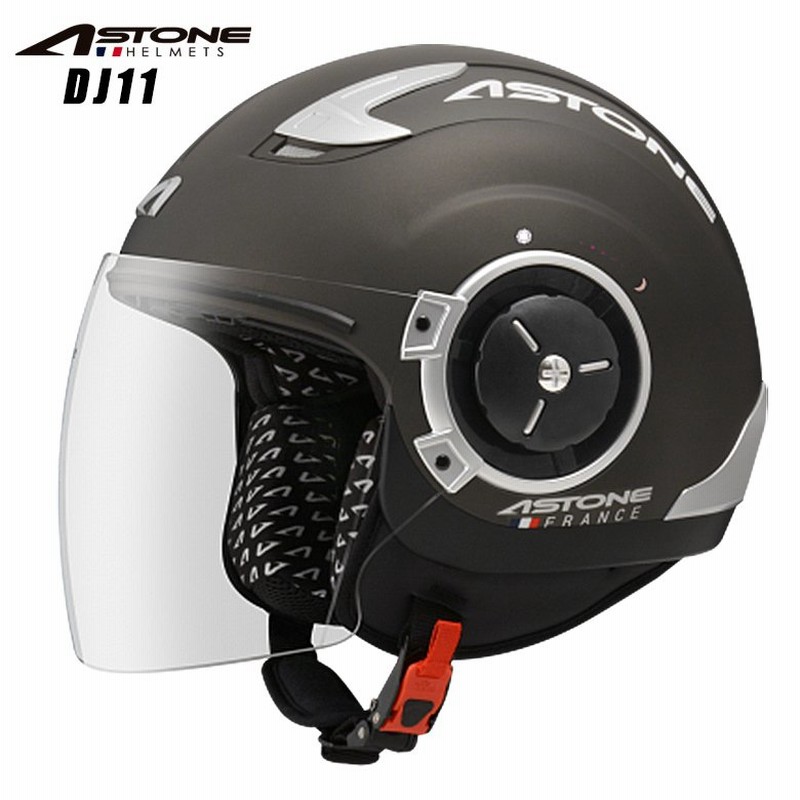 バイクヘルメット ジェット ソリッド インナーシールド装備 カッコいい おすすめ 人気 Astone アストン Dj11 マットダークシルバー 通販 Lineポイント最大get Lineショッピング