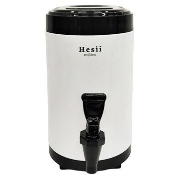 Hesii 橢圓形保溫茶桶  純白色  6L  1個