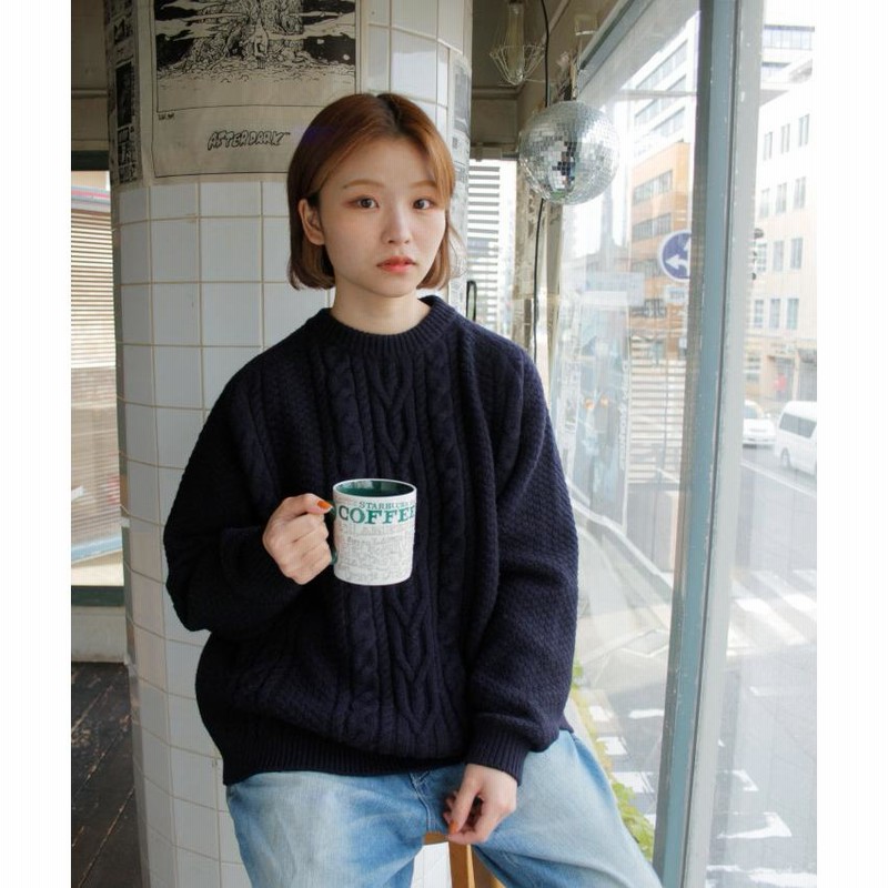 ケーブルP.O. A/W 秋冬 プルオーバー メンズ レディース ニット ...