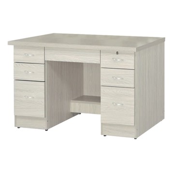 文創集 拓也4尺七抽書桌(二色可選)-120x55x76cm免組