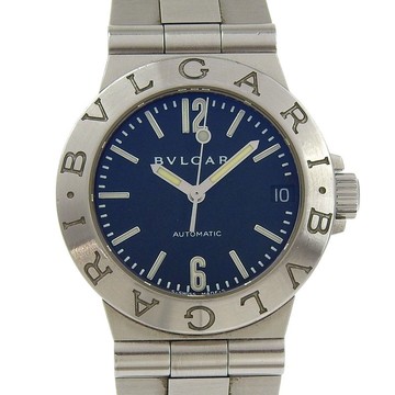 【日本直購】寶格麗 BVLGARI 迪亞多納 腕錶 LCV29S 不鏽鋼 自動上鍊 指針式顯示 黑色錶盤 女仕款【二手】