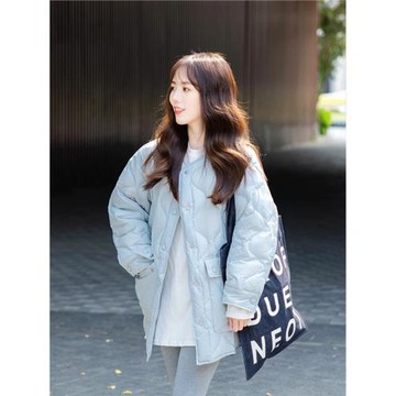 2026年冬季爆款韓系小香風獨特超好看外套輕薄菱格高級感棉衣服女