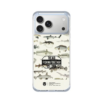 iPhone 17 Pro Max ClearX (MagSafe 兼容) 冰透藍 - KID - 魚群圖鑑