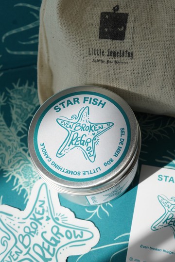 香氛旅行蠟燭 | 海星——潮間晨光 Sel de Mer | 藍色水族館