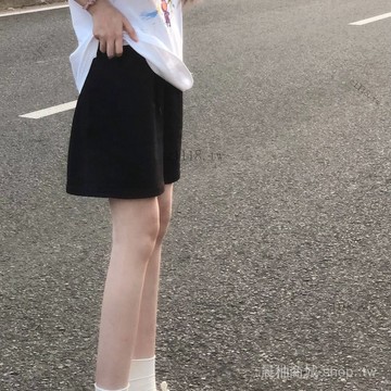 🎇可開發票✨條紋運動短褲女夏季寬鬆休閒五分褲直筒港味A字闊腿學生bf風ins潮#免運