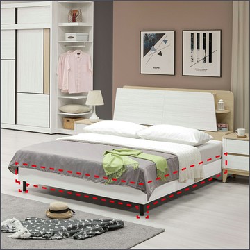 3.5 / 5 / 6 尺床架式(床底) 床台 標準雙人 雙人加大 【275B0014】Leader傢居館275-350