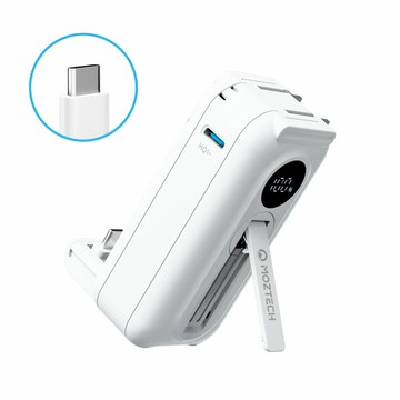 MOZTECH｜太空艙 輕巧多功能口袋行動電源 5000mAh (Type-C/Lightning)