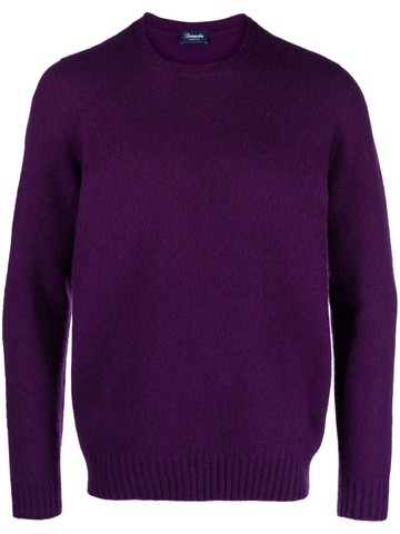 Drumohr - crew-neck lambswool jumper - men - Lambs Wool - 54 - Purple