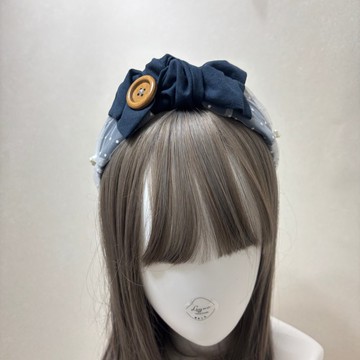 藏青 | 紗紗髮箍