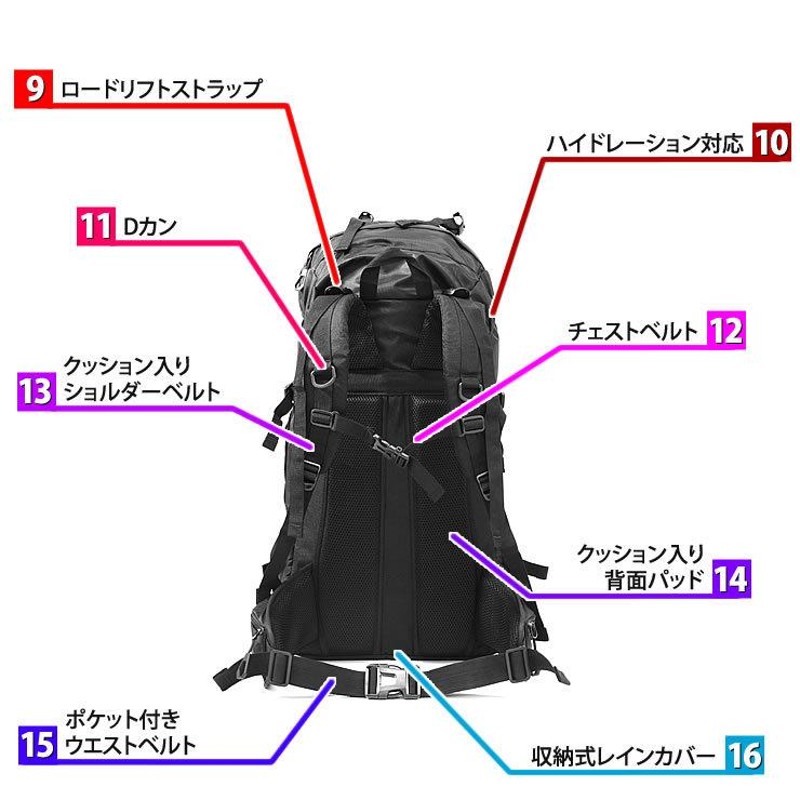 登山 リュック 大容量 60L リュックサック メンズ レディース リュック ...