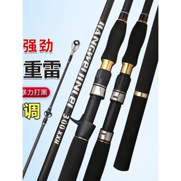 雷強竿3米錨桿XXXh碳素巨物雷強竿遠投竿打黑魚桿錨魚桿路亞套裝