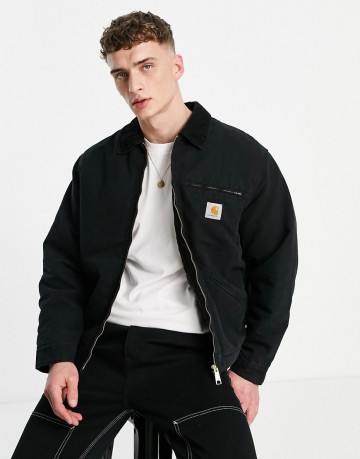 Carhartt WIP OG detroit jacket in black推薦| ASOS | LINE購物