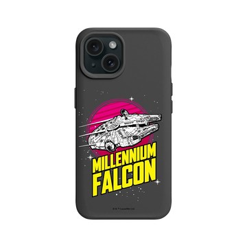 iPhone 15 SolidX 黑 - 迪士尼-星際大戰 Star Wars - 千年鷹-美式復古