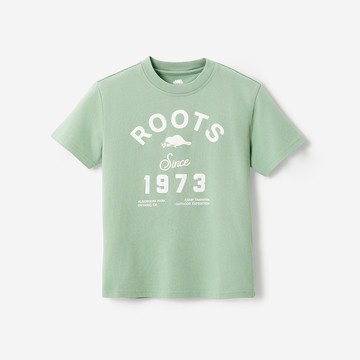 Roots 大童-NATURE 1973 短袖上衣 (羅勒綠)