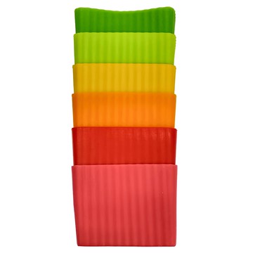 Sugar Land 矽膠 便當菜分隔盒  彩色分隔盒6個  1組  4 cm