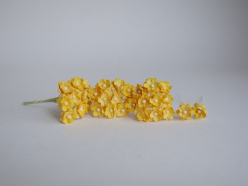 紙花，50 朵小DIY櫻花紙，1.5厘米，黃色